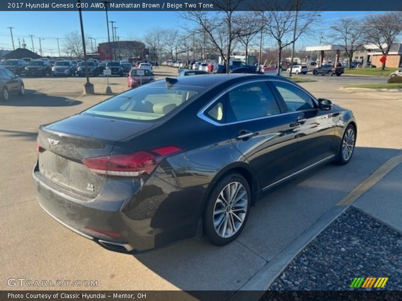 Manhattan Brown / Beige Two Tone 2017 Hyundai Genesis G80 AWD