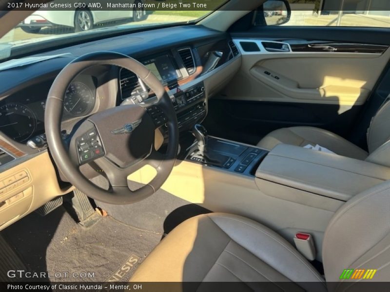 Front Seat of 2017 Genesis G80 AWD