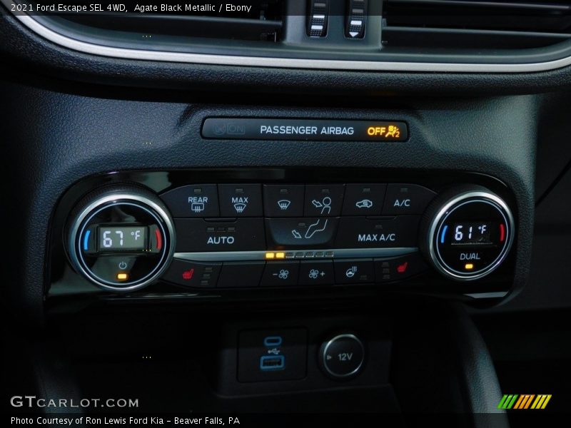 Agate Black Metallic / Ebony 2021 Ford Escape SEL 4WD