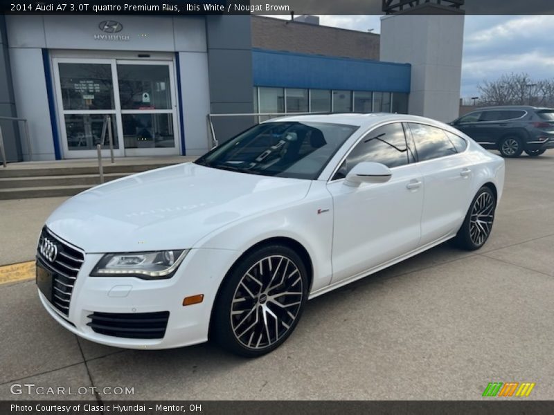 Ibis White / Nougat Brown 2014 Audi A7 3.0T quattro Premium Plus
