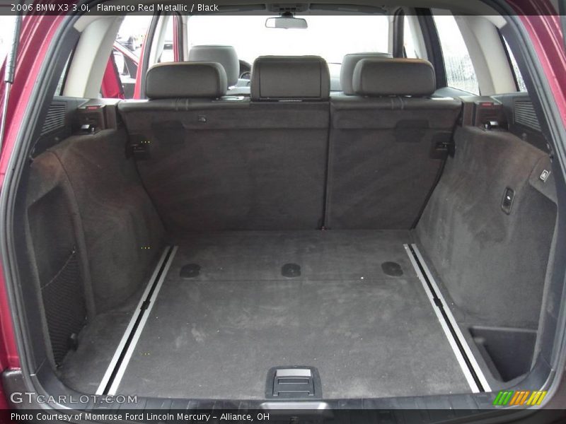 Flamenco Red Metallic / Black 2006 BMW X3 3.0i