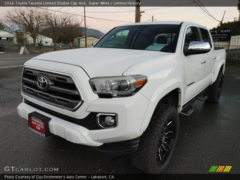 Super White / Limited Hickory 2016 Toyota Tacoma Limited Double Cab 4x4