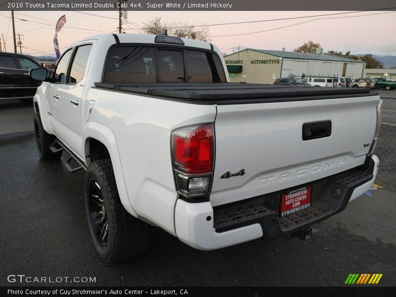 Super White / Limited Hickory 2016 Toyota Tacoma Limited Double Cab 4x4