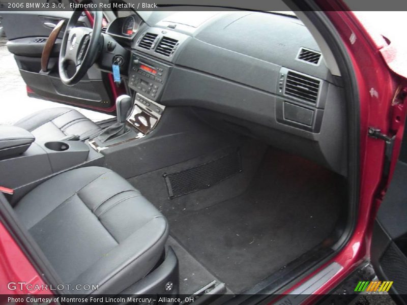 Flamenco Red Metallic / Black 2006 BMW X3 3.0i