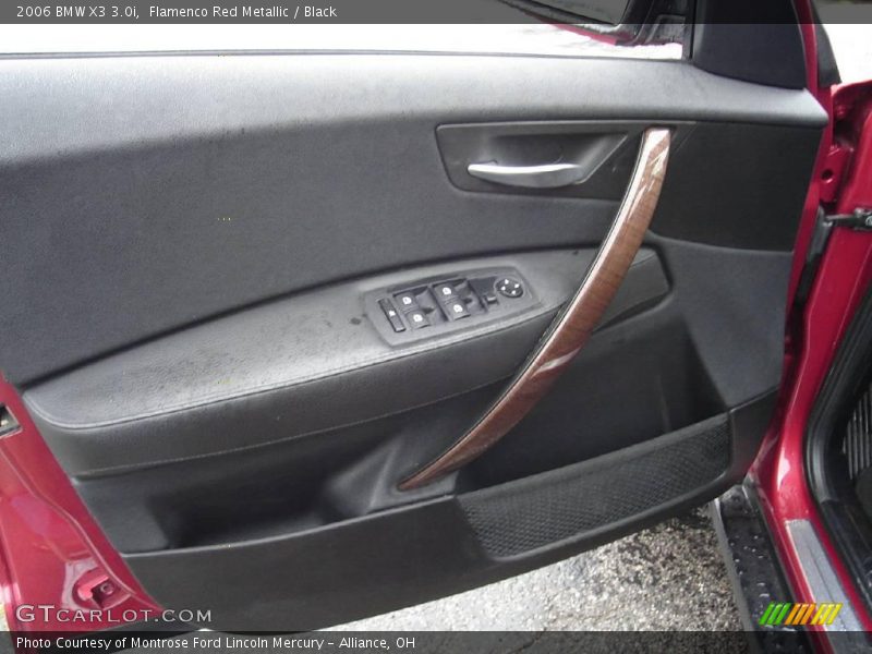 Flamenco Red Metallic / Black 2006 BMW X3 3.0i