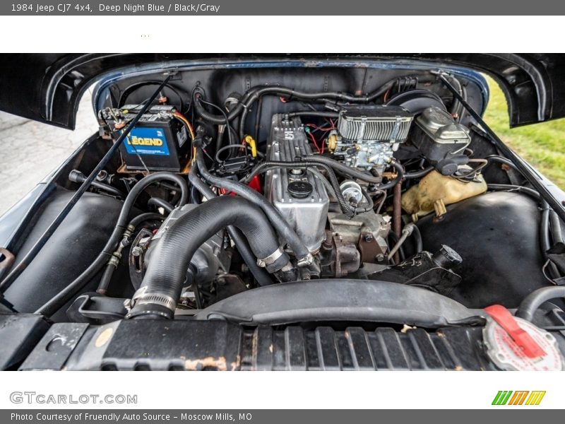  1984 CJ7 4x4 Engine - 4.2 Liter OHV 12-Valve Inline 6 Cylinder