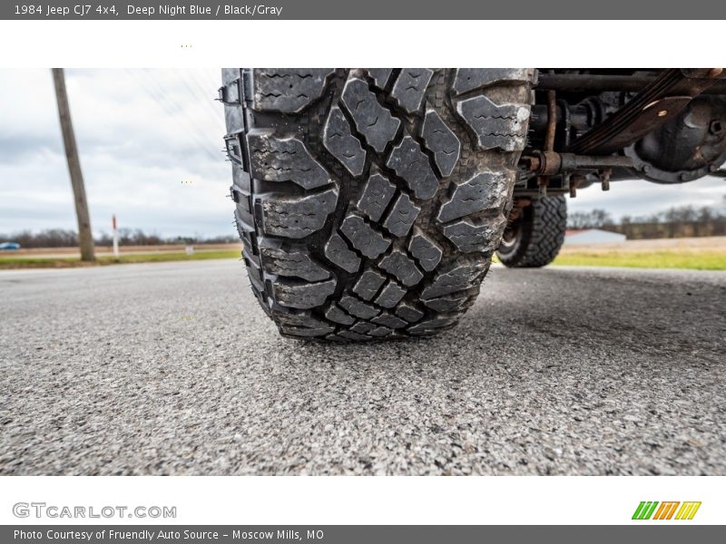Deep Night Blue / Black/Gray 1984 Jeep CJ7 4x4