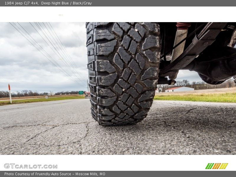 Deep Night Blue / Black/Gray 1984 Jeep CJ7 4x4