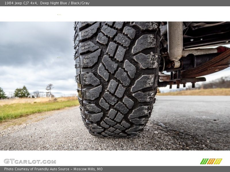 Deep Night Blue / Black/Gray 1984 Jeep CJ7 4x4