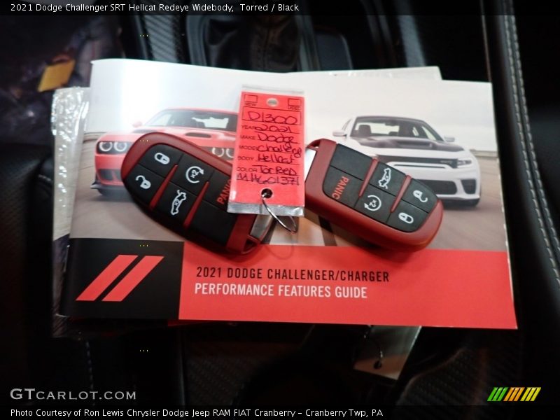 Keys of 2021 Challenger SRT Hellcat Redeye Widebody