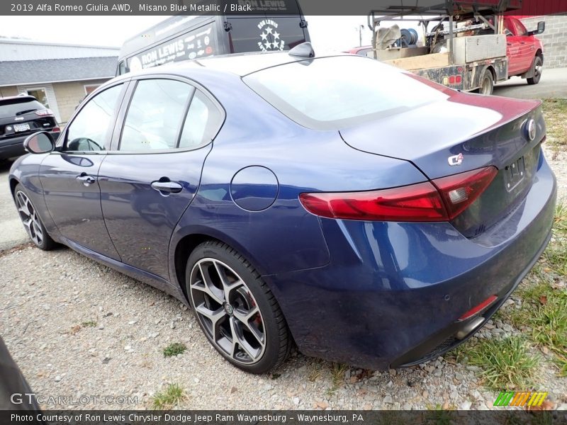 Misano Blue Metallic / Black 2019 Alfa Romeo Giulia AWD