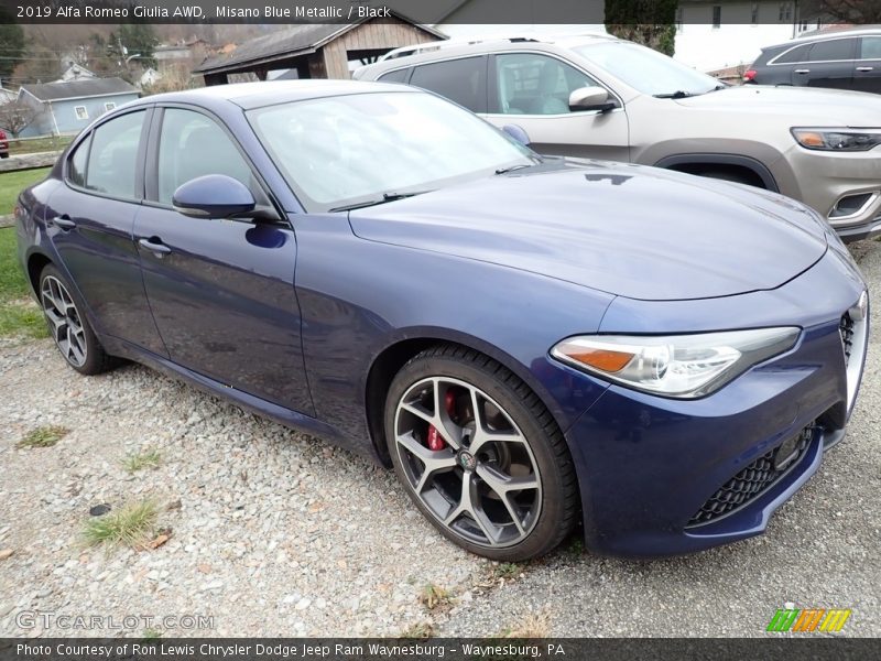 Misano Blue Metallic / Black 2019 Alfa Romeo Giulia AWD
