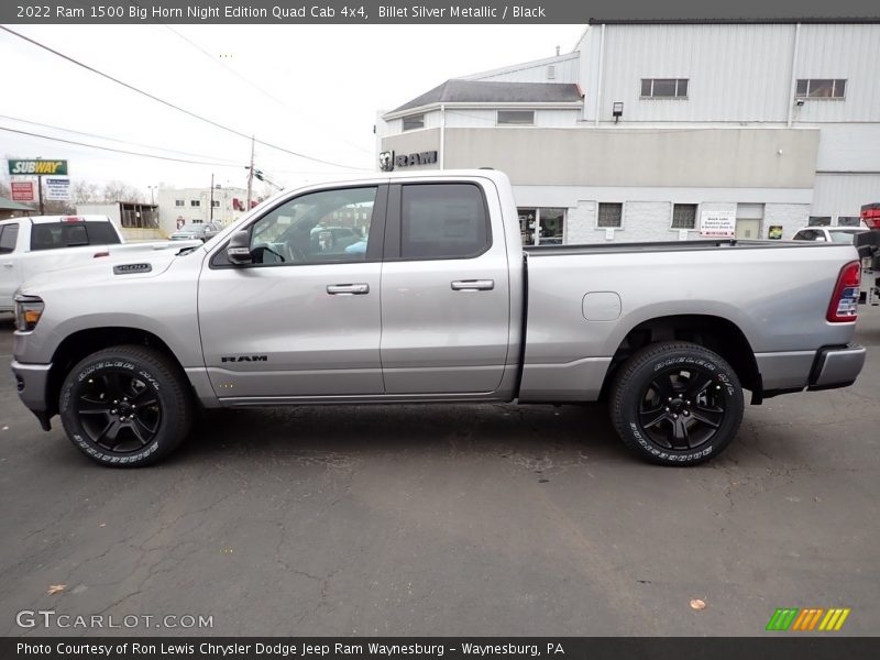 Billet Silver Metallic / Black 2022 Ram 1500 Big Horn Night Edition Quad Cab 4x4