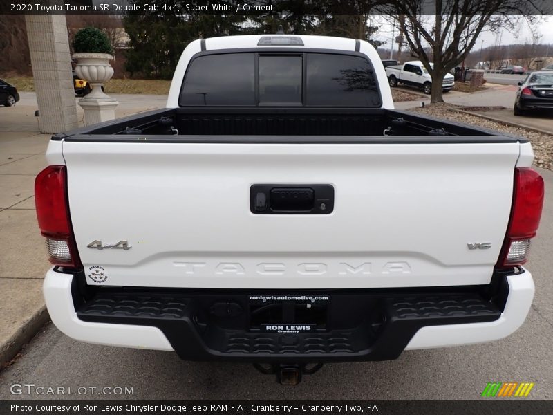 Super White / Cement 2020 Toyota Tacoma SR Double Cab 4x4