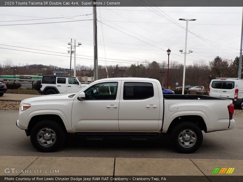 Super White / Cement 2020 Toyota Tacoma SR Double Cab 4x4