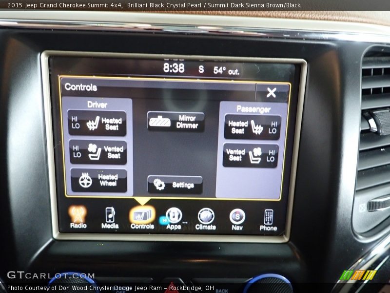 Brilliant Black Crystal Pearl / Summit Dark Sienna Brown/Black 2015 Jeep Grand Cherokee Summit 4x4