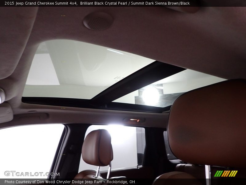 Brilliant Black Crystal Pearl / Summit Dark Sienna Brown/Black 2015 Jeep Grand Cherokee Summit 4x4
