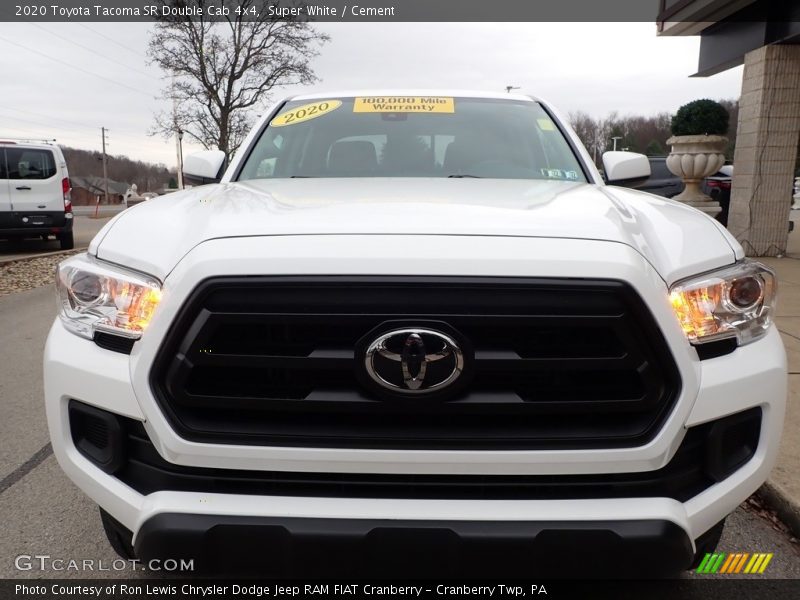 Super White / Cement 2020 Toyota Tacoma SR Double Cab 4x4