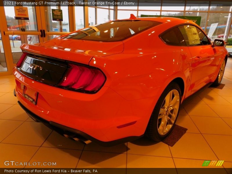 Twister Orange Tri-Coat / Ebony 2021 Ford Mustang GT Premium Fastback