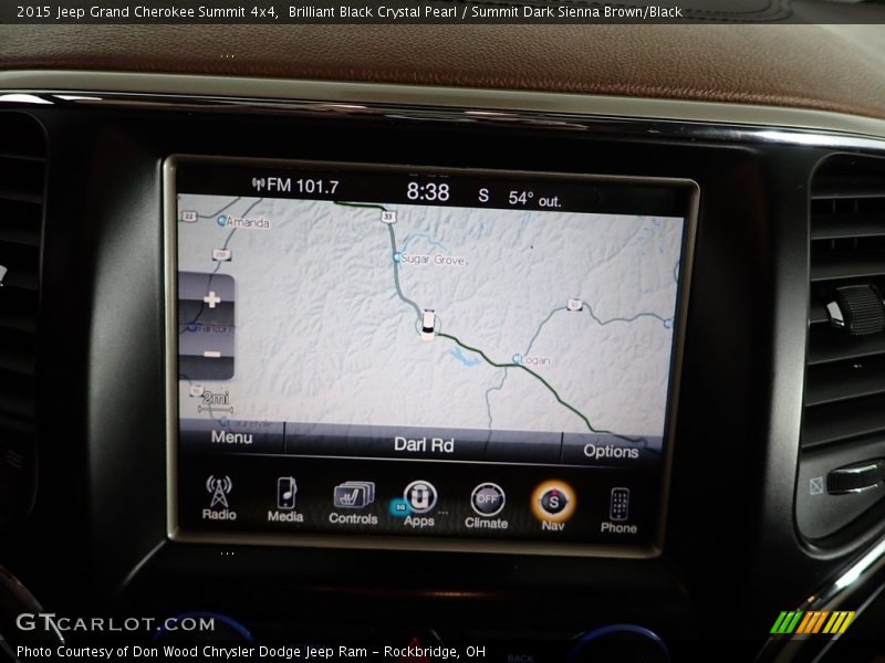 Brilliant Black Crystal Pearl / Summit Dark Sienna Brown/Black 2015 Jeep Grand Cherokee Summit 4x4