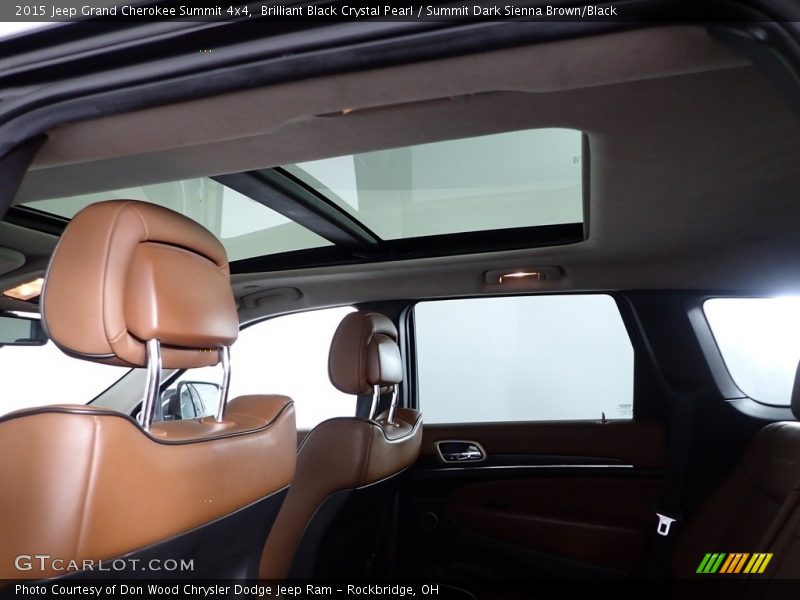Brilliant Black Crystal Pearl / Summit Dark Sienna Brown/Black 2015 Jeep Grand Cherokee Summit 4x4