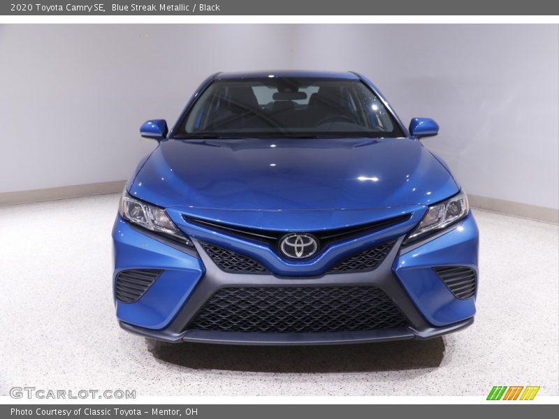Blue Streak Metallic / Black 2020 Toyota Camry SE