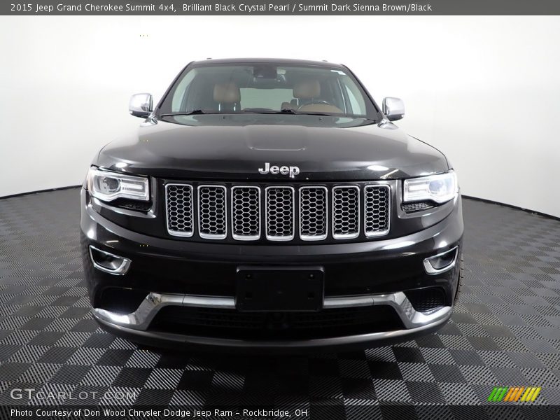 Brilliant Black Crystal Pearl / Summit Dark Sienna Brown/Black 2015 Jeep Grand Cherokee Summit 4x4