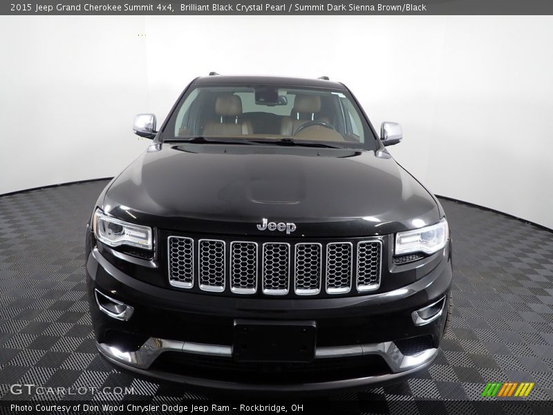 Brilliant Black Crystal Pearl / Summit Dark Sienna Brown/Black 2015 Jeep Grand Cherokee Summit 4x4