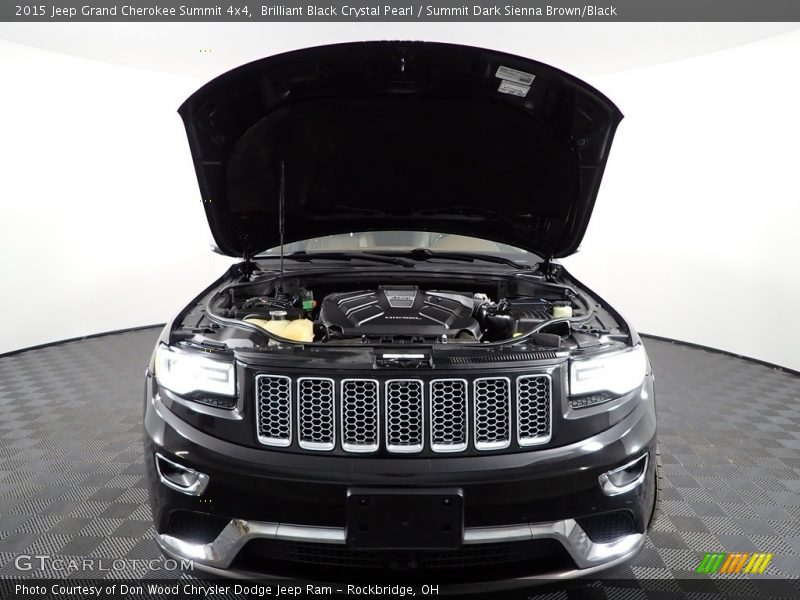 Brilliant Black Crystal Pearl / Summit Dark Sienna Brown/Black 2015 Jeep Grand Cherokee Summit 4x4