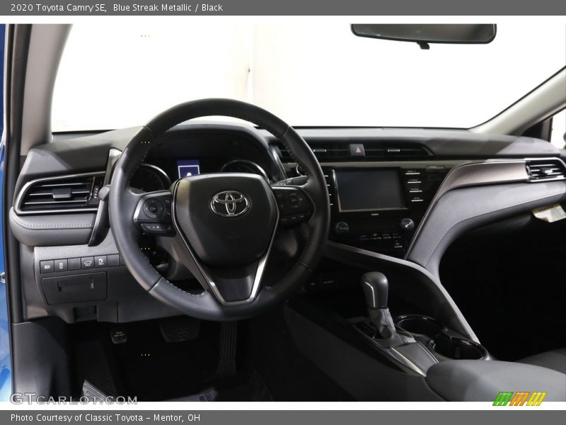 Blue Streak Metallic / Black 2020 Toyota Camry SE
