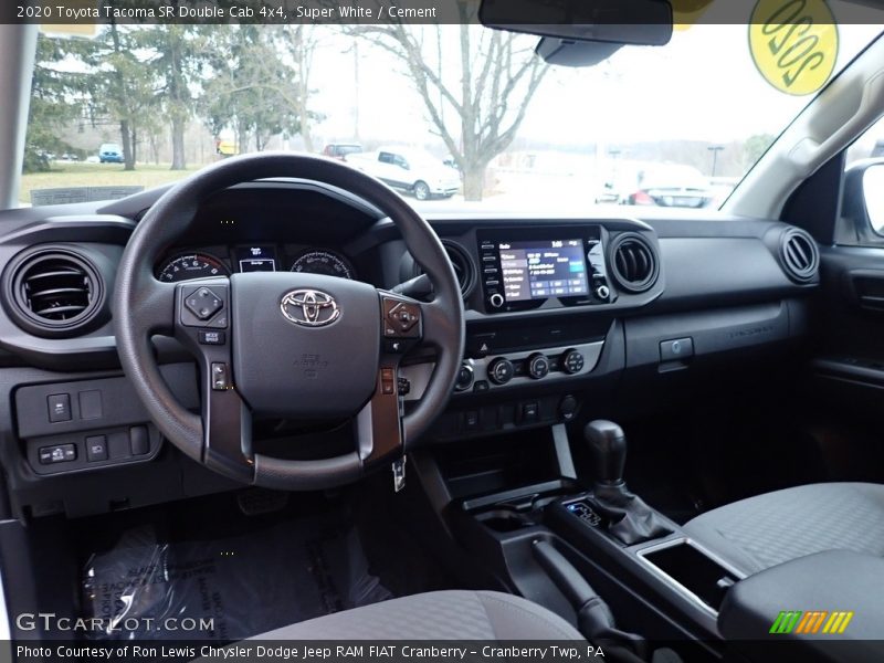 Super White / Cement 2020 Toyota Tacoma SR Double Cab 4x4