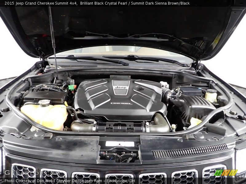 Brilliant Black Crystal Pearl / Summit Dark Sienna Brown/Black 2015 Jeep Grand Cherokee Summit 4x4