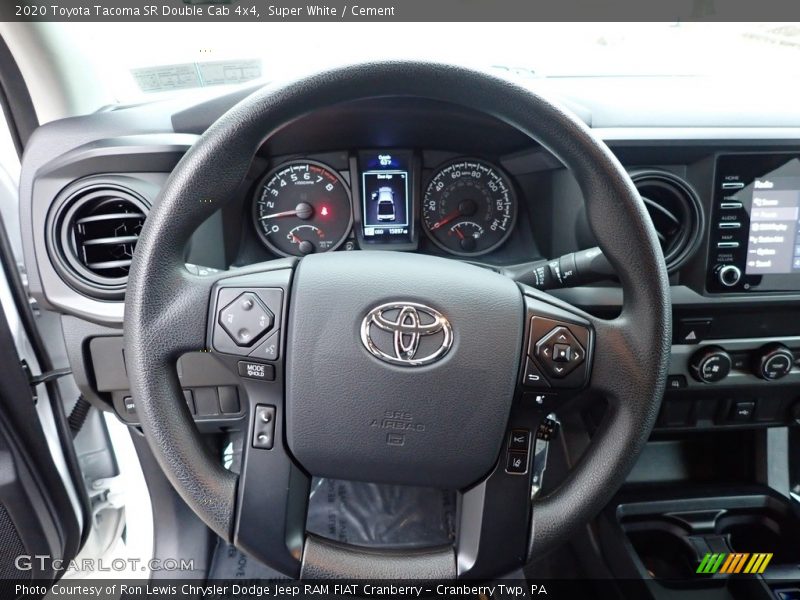 Super White / Cement 2020 Toyota Tacoma SR Double Cab 4x4