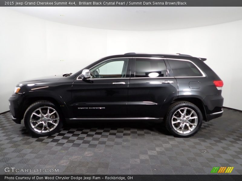Brilliant Black Crystal Pearl / Summit Dark Sienna Brown/Black 2015 Jeep Grand Cherokee Summit 4x4