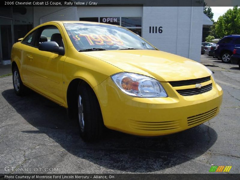 Rally Yellow / Gray 2006 Chevrolet Cobalt LS Coupe