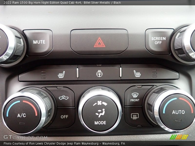 Controls of 2022 1500 Big Horn Night Edition Quad Cab 4x4