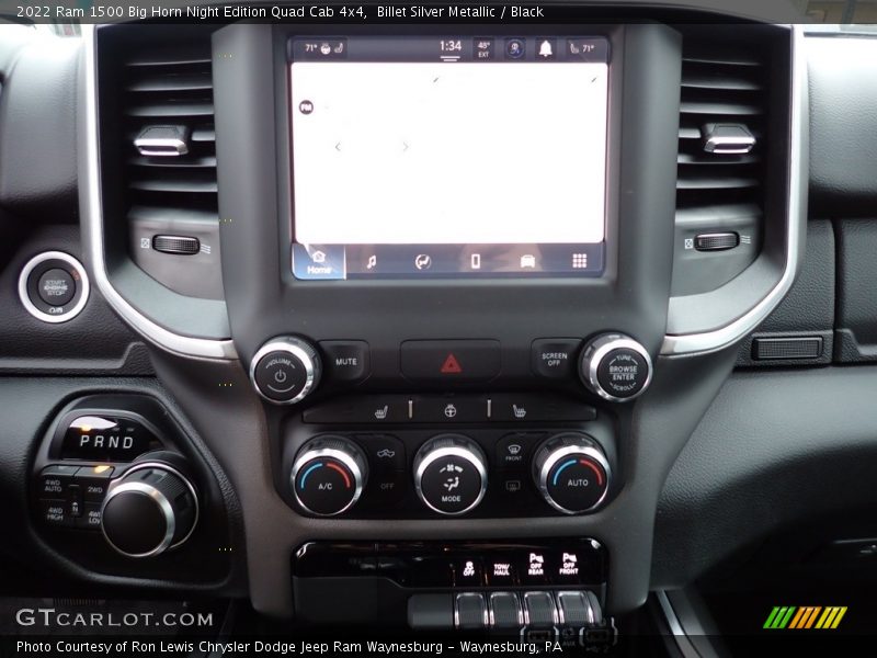 Controls of 2022 1500 Big Horn Night Edition Quad Cab 4x4