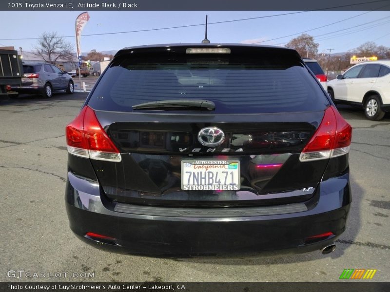 Attitude Black / Black 2015 Toyota Venza LE