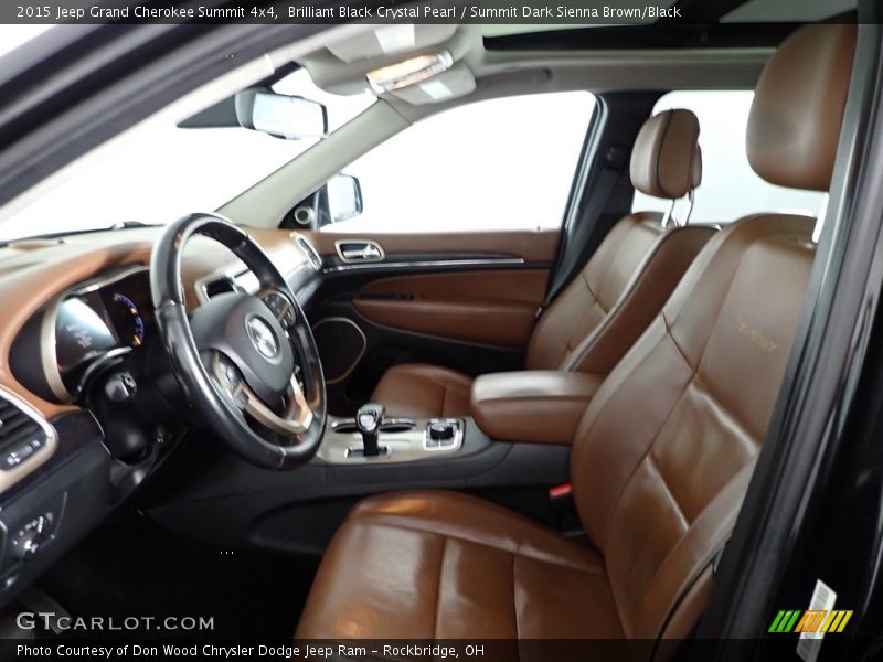 Brilliant Black Crystal Pearl / Summit Dark Sienna Brown/Black 2015 Jeep Grand Cherokee Summit 4x4