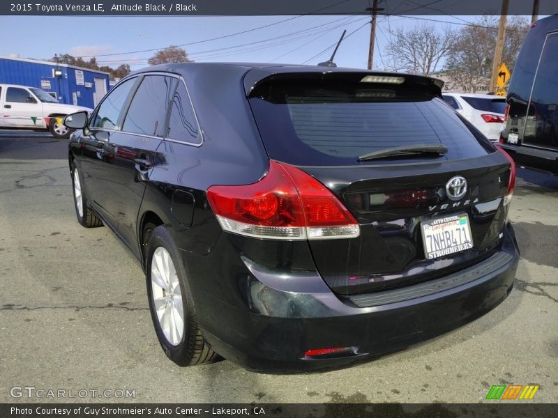 Attitude Black / Black 2015 Toyota Venza LE