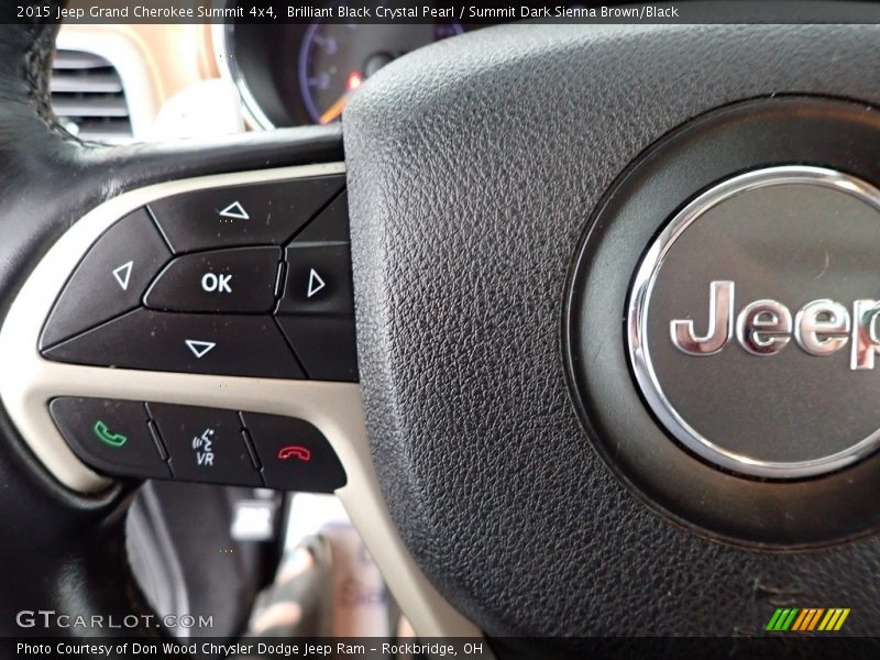 Brilliant Black Crystal Pearl / Summit Dark Sienna Brown/Black 2015 Jeep Grand Cherokee Summit 4x4