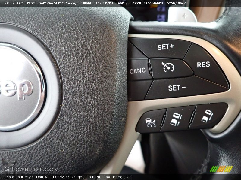 Brilliant Black Crystal Pearl / Summit Dark Sienna Brown/Black 2015 Jeep Grand Cherokee Summit 4x4