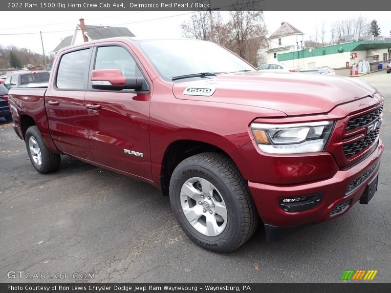 Delmonico Red Pearl / Black 2022 Ram 1500 Big Horn Crew Cab 4x4