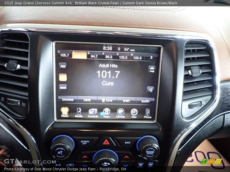 Brilliant Black Crystal Pearl / Summit Dark Sienna Brown/Black 2015 Jeep Grand Cherokee Summit 4x4