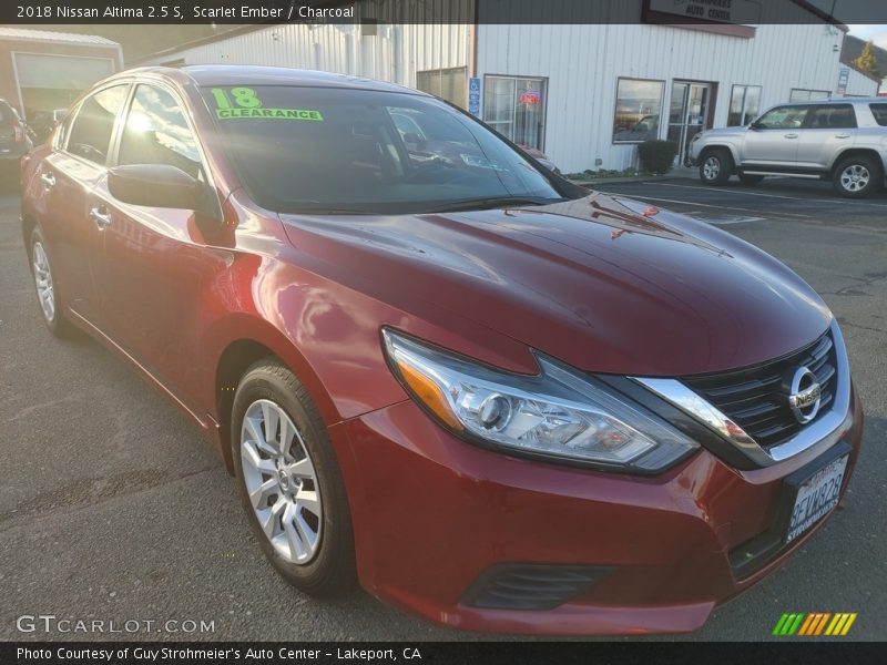 Scarlet Ember / Charcoal 2018 Nissan Altima 2.5 S