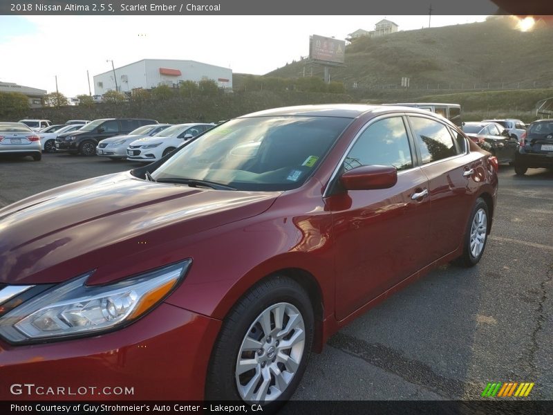 Scarlet Ember / Charcoal 2018 Nissan Altima 2.5 S