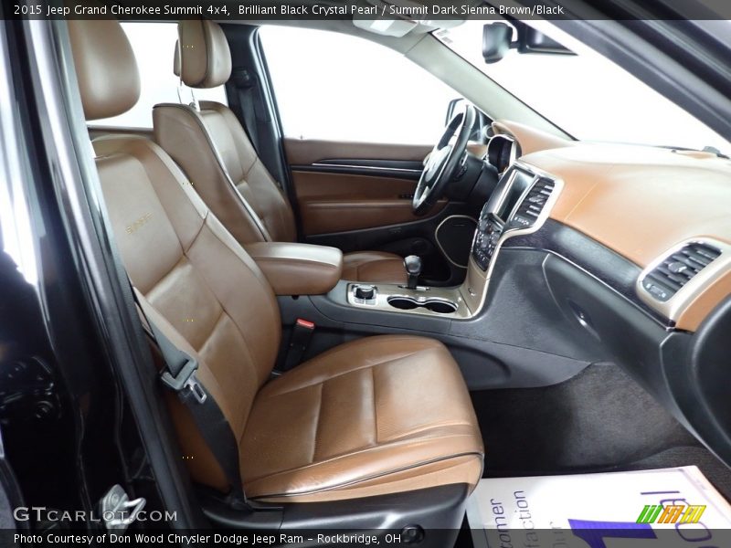 Brilliant Black Crystal Pearl / Summit Dark Sienna Brown/Black 2015 Jeep Grand Cherokee Summit 4x4