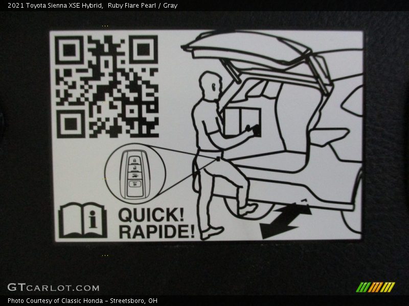 Ruby Flare Pearl / Gray 2021 Toyota Sienna XSE Hybrid