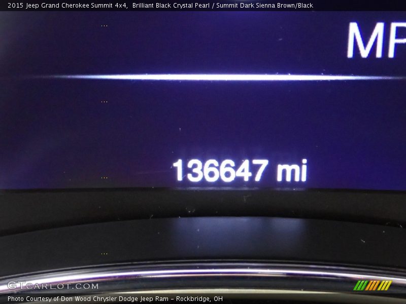 Brilliant Black Crystal Pearl / Summit Dark Sienna Brown/Black 2015 Jeep Grand Cherokee Summit 4x4