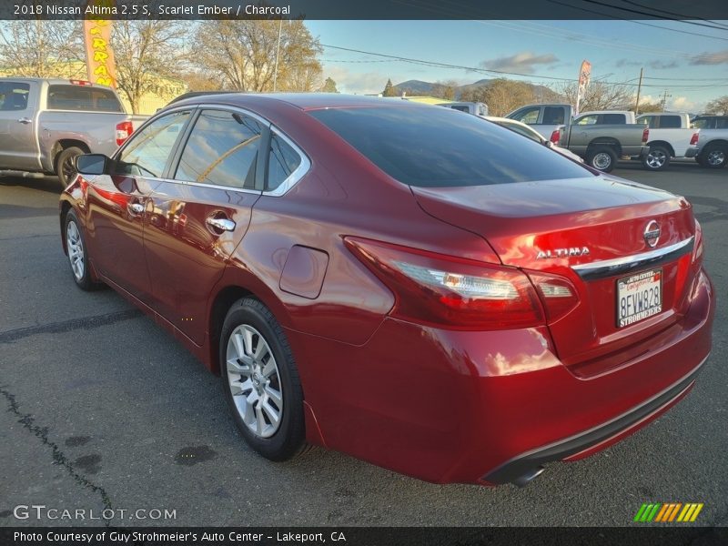 Scarlet Ember / Charcoal 2018 Nissan Altima 2.5 S